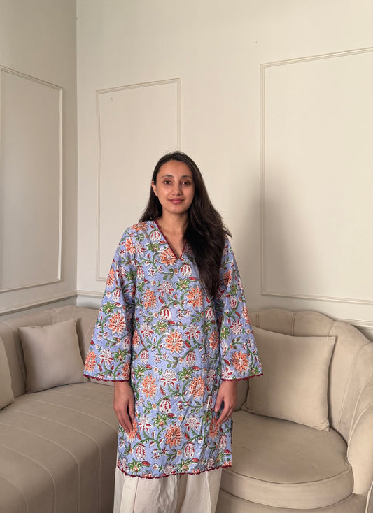 Classic floral farshi salwar suit set