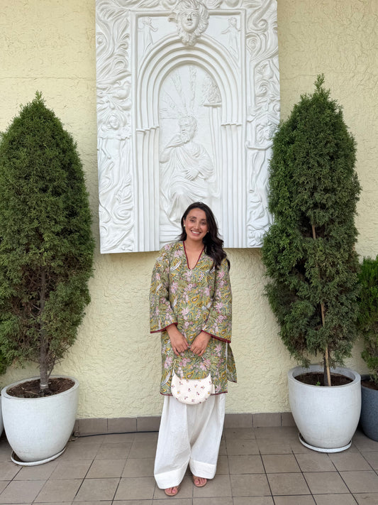 Floral farshi suit set