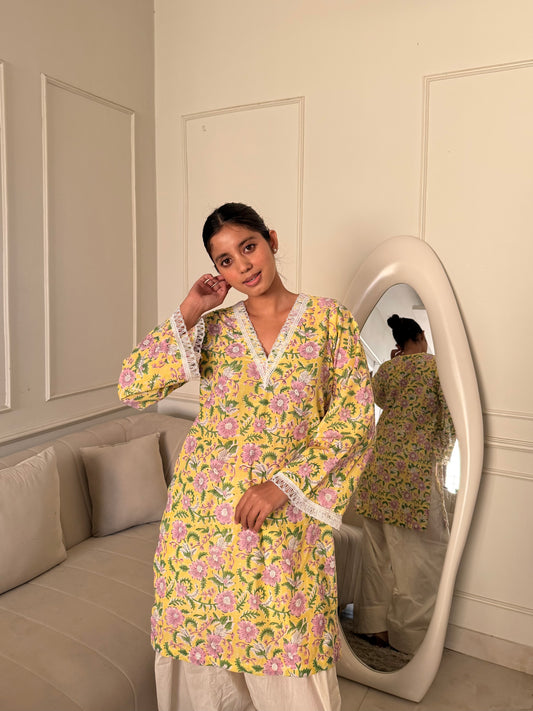 Classic floral farshi salwar suit set