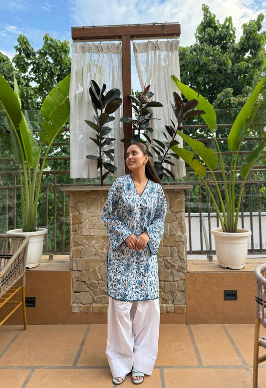 Classic floral farshi salwar suit set
