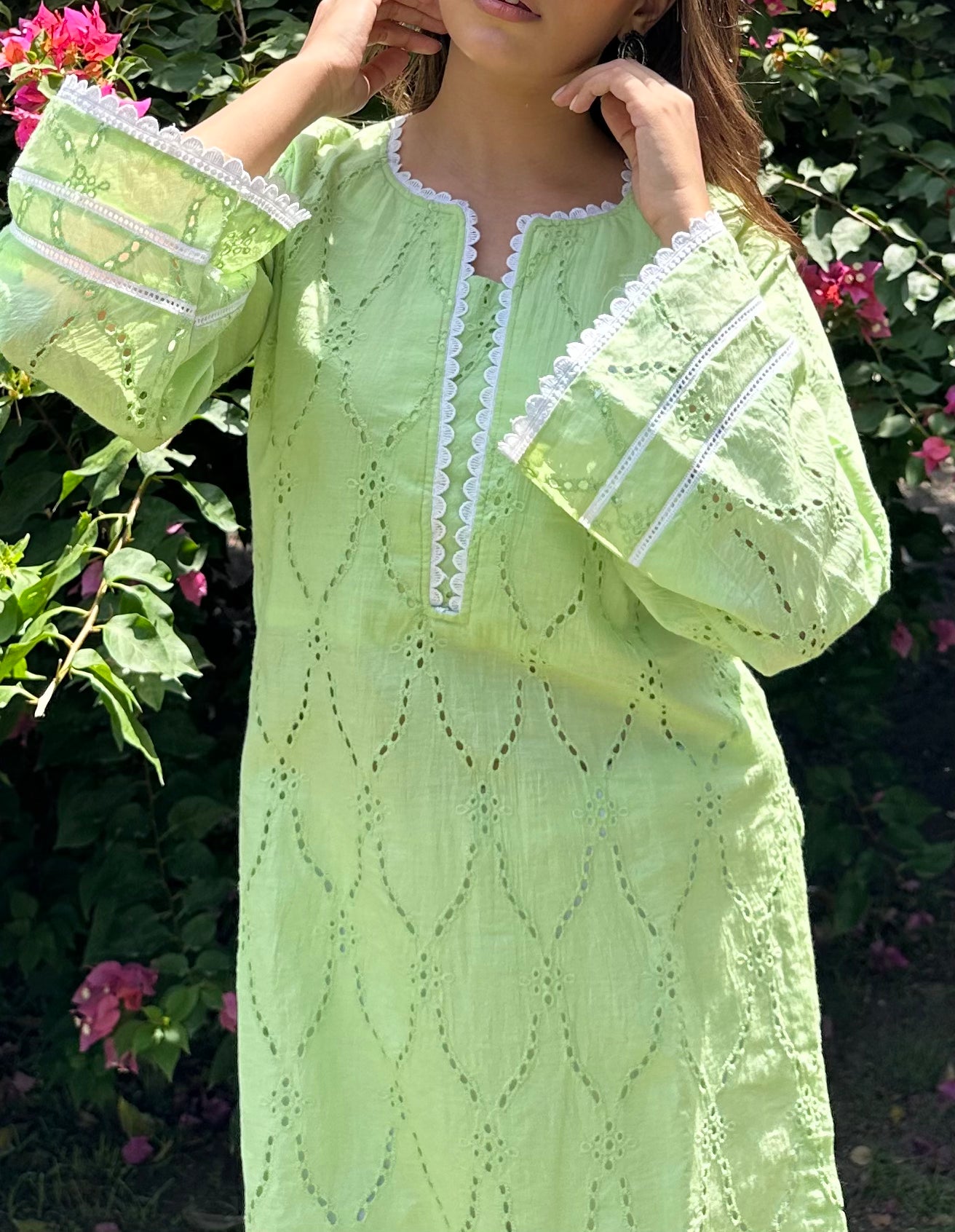 green kurti