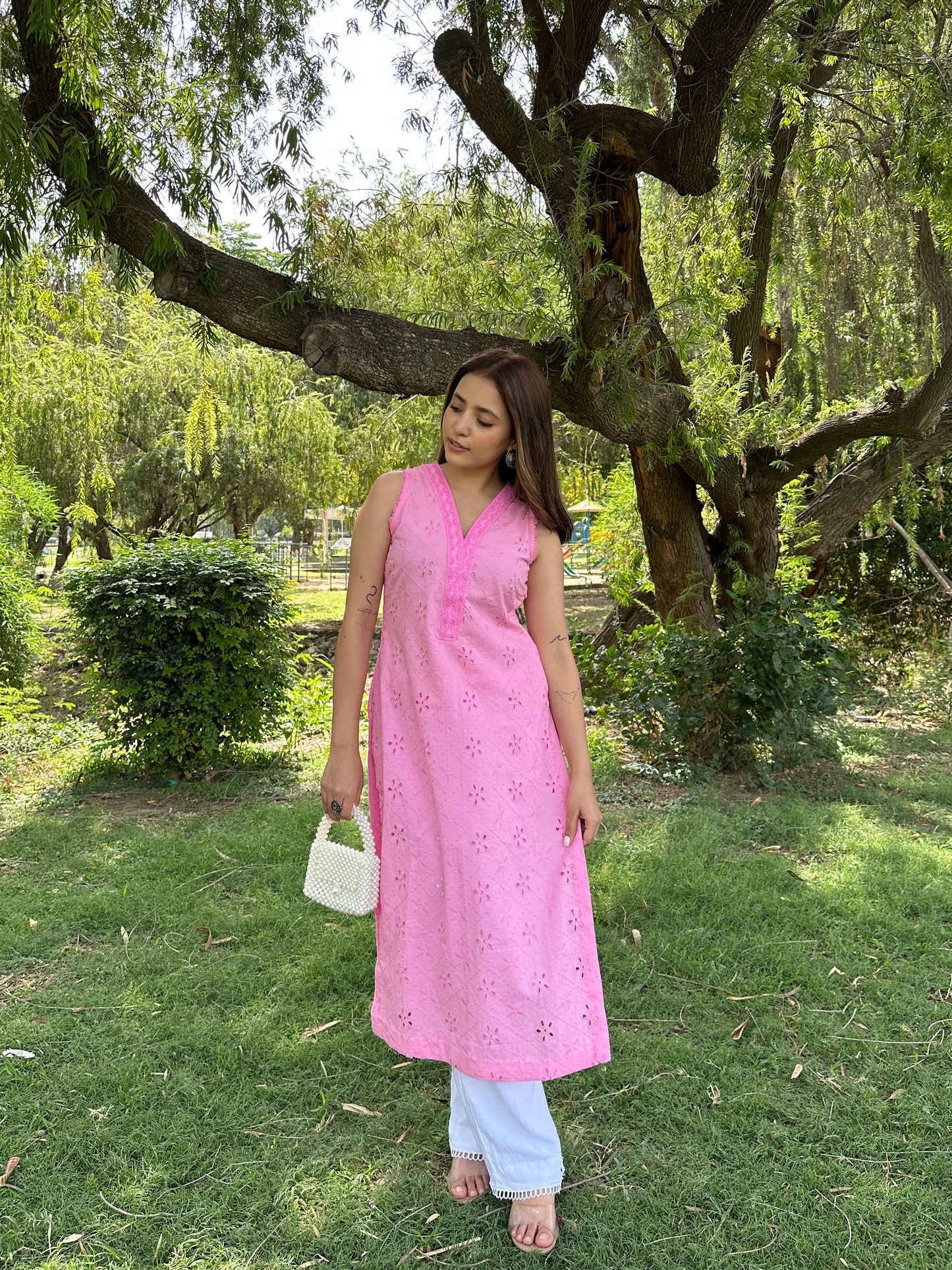 pink suit